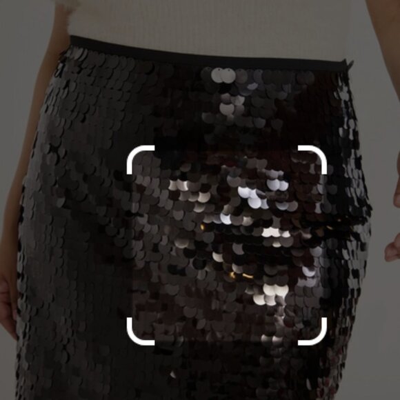 Scoop Women's & Women's Plus Paillette Sequin Mini Skirt, Size 2x Size 20w-22w - Picture 4 of 4